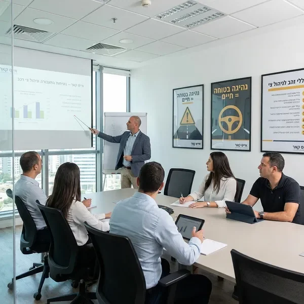 הדרכת בטיחות בתעבורה לעובדים בסביבה מקצועית